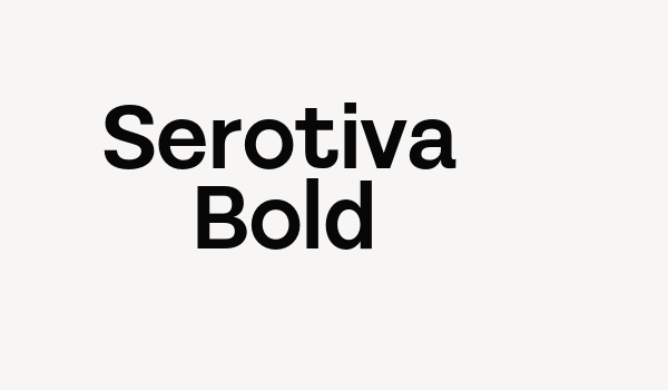 Serotiva Bold Font