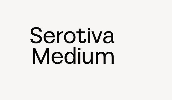 Serotiva Medium Font