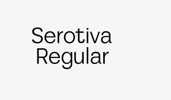 Serotiva Regular Font