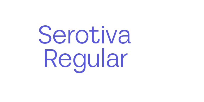 Serotiva Regular Font Download