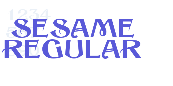 Sesame Regular font free