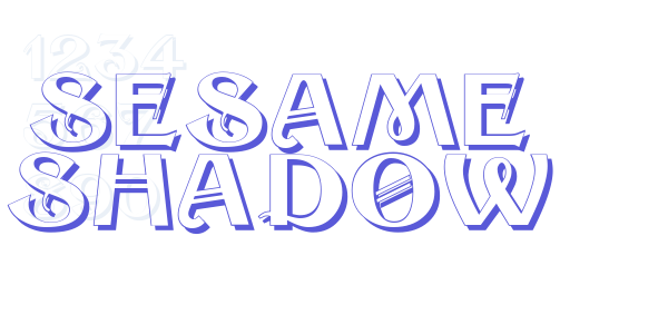 Sesame Shadow font free