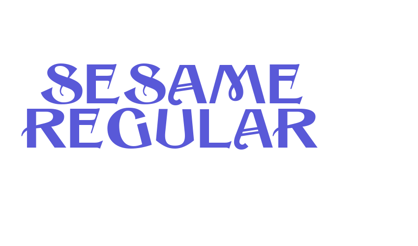 Sesame Regular Font