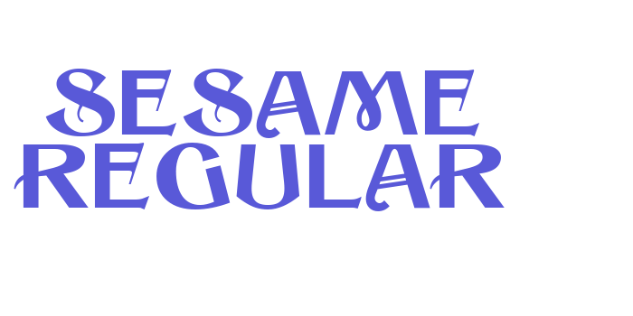 Sesame Regular Font Download