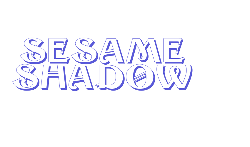 Sesame Shadow Font