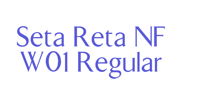 Seta Reta NF W01 Regular Font Download