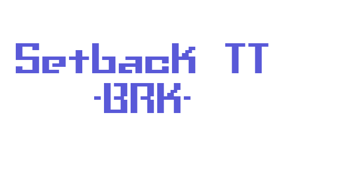 Setback TT -BRK- Font Download