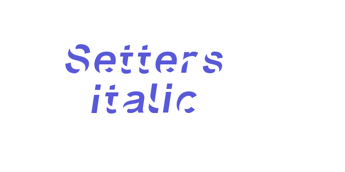 Setters Italic Font Download