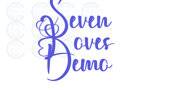 Seven Loves Demo font free