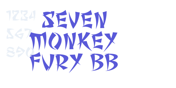 Seven Monkey Fury BB font free