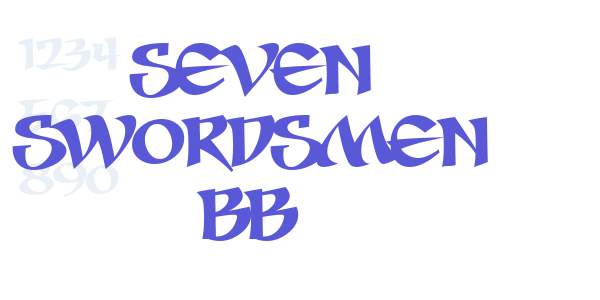 Seven Swordsmen BB font