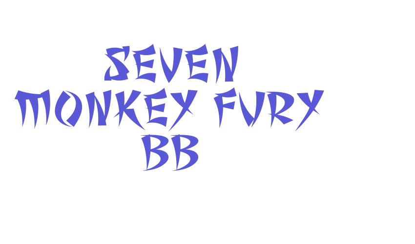 Seven Monkey Fury BB Font Download