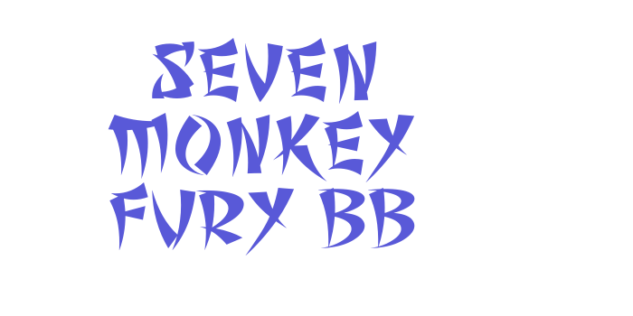 Seven Monkey Fury BB Font Download