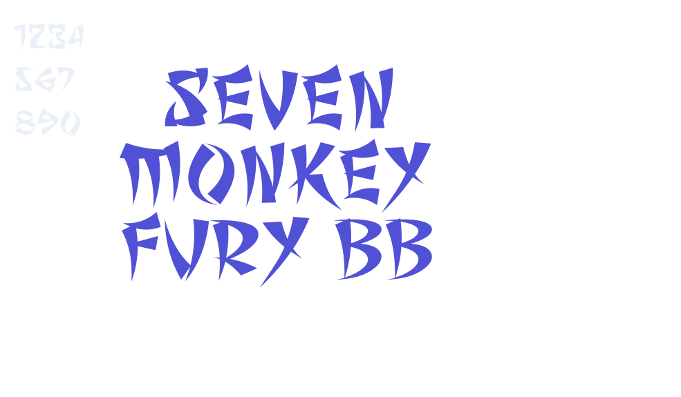 Seven Monkey Fury BB-font-download