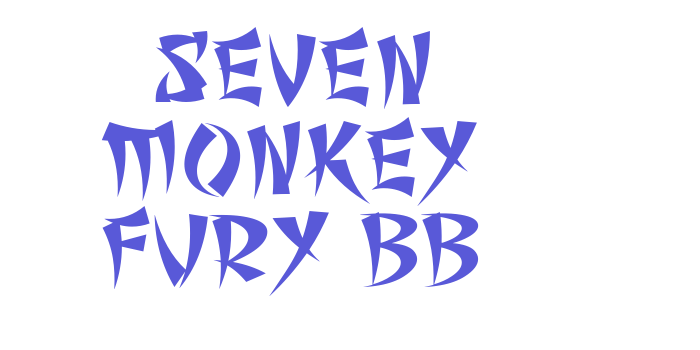 Seven Monkey Fury BB Font