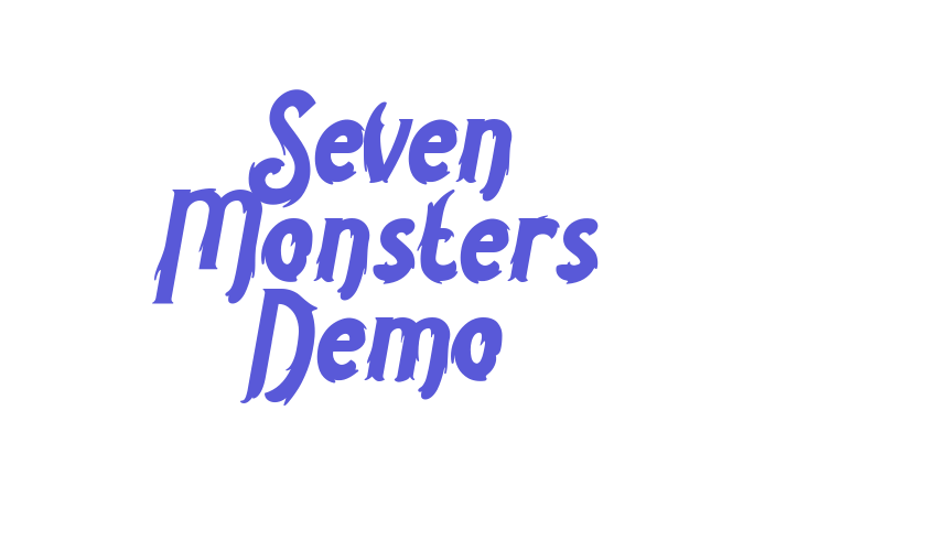 Seven Monsters Demo Font Download