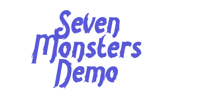 Seven Monsters Demo Font Download