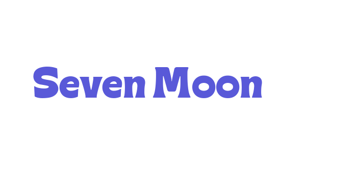 Seven Moon Font