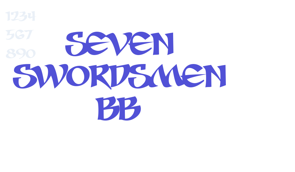 Seven Swordsmen BB-font-download