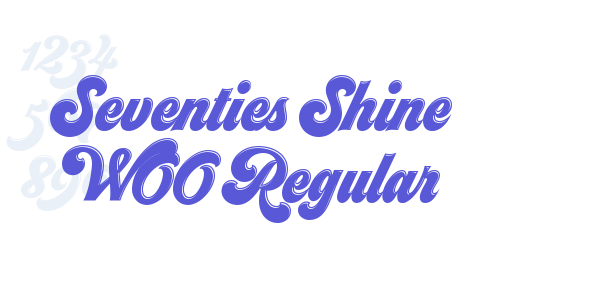 Seventies Shine W00 Regular font free