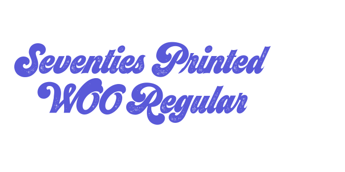 Seventies Printed W00 Regular Font Download