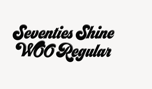 Seventies Shine W00 Regular Font