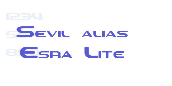 Sevil alias Esra Lite font free