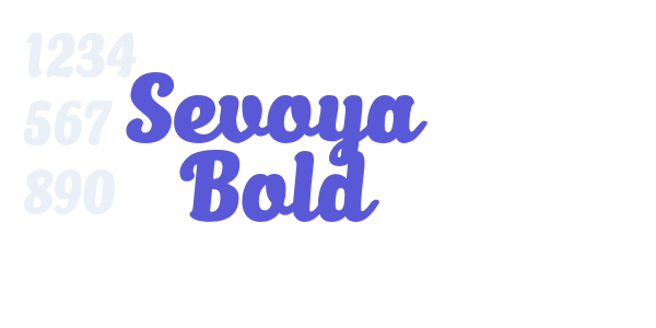 Sevoya Bold font free