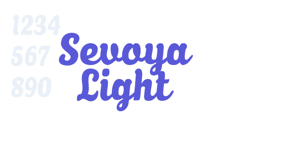 Sevoya Light font free