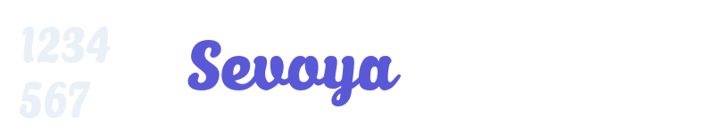 Sevoya-related font