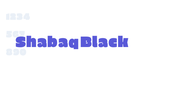 Shabaq Black font free