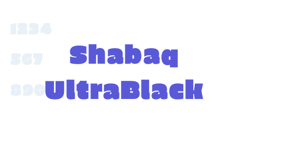 Shabaq UltraBlack font free