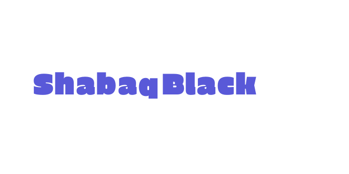 Shabaq Black Font Download