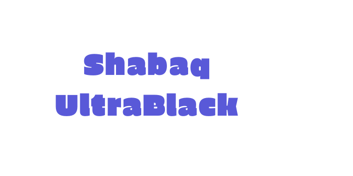 Shabaq UltraBlack Font Download