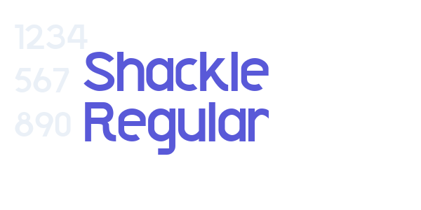 Shackle Regular font free