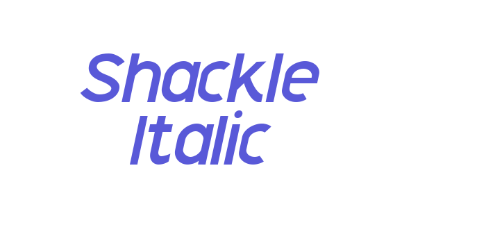 Shackle Italic Font