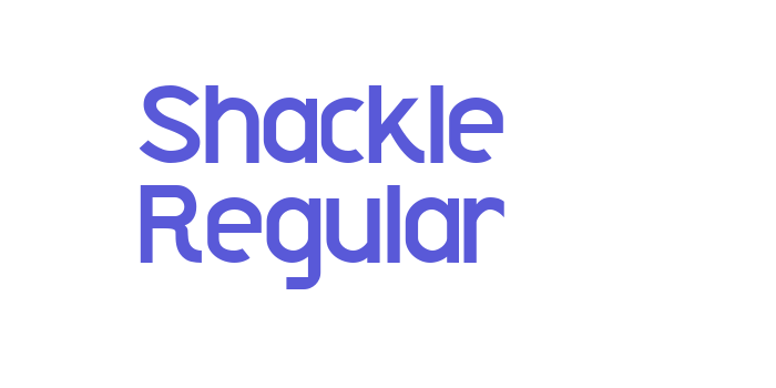 Shackle Regular Font