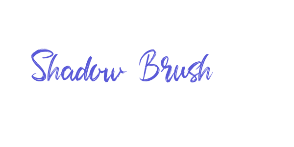 Shadow Brush font free