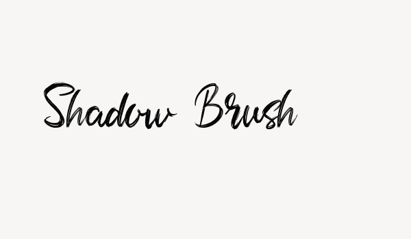 Shadow Brush Font