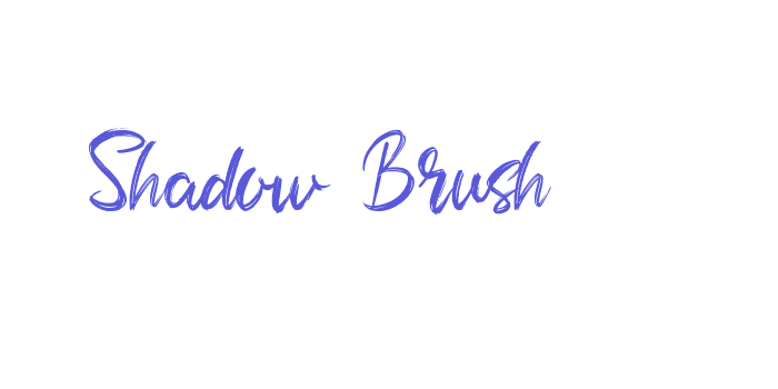 Shadow Brush Font Download