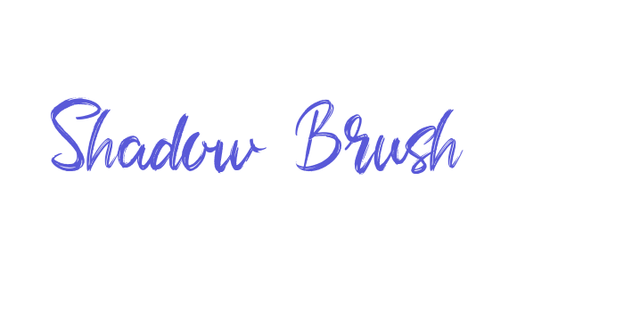 Shadow Brush Font