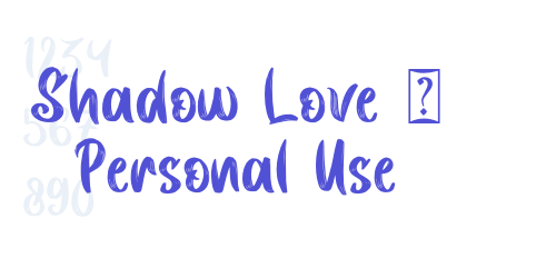 Shadow Love – Personal Use-font-download