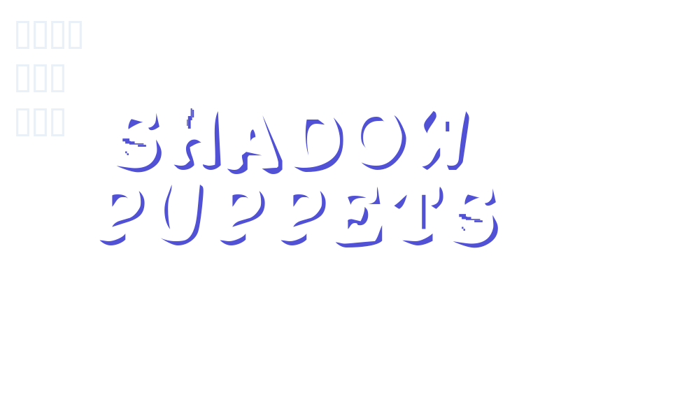 Shadow Puppets-font-download