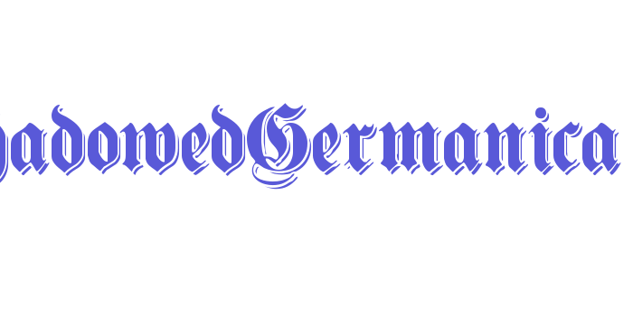 ShadowedGermanica Font Download