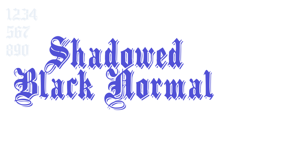 Shadowed Black Normal-font-download