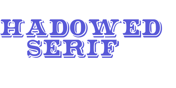 Shadowed Serif Font Download