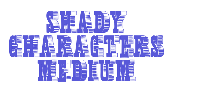 Shady Characters Medium Font Download