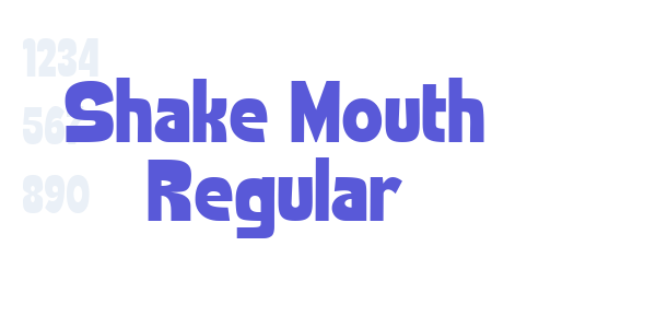 Shake Mouth Regular font free