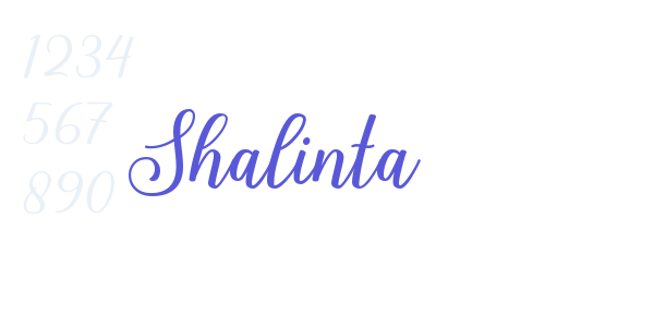 Shalinta font free