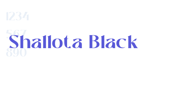 Shallota Black font